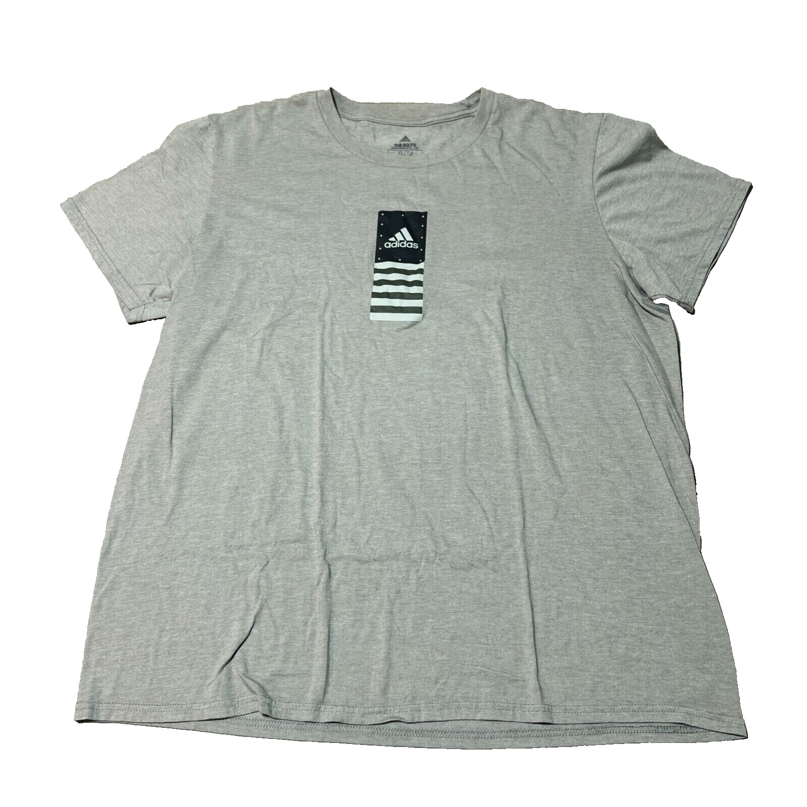 Adidas Shirt Mens XL Extra Large Light Gray Short Sleeve Athletic Go To Tee