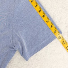 Johnston & Murphy Vintage Birdseye Short Sleeve Button Down Blue Men’s Medium