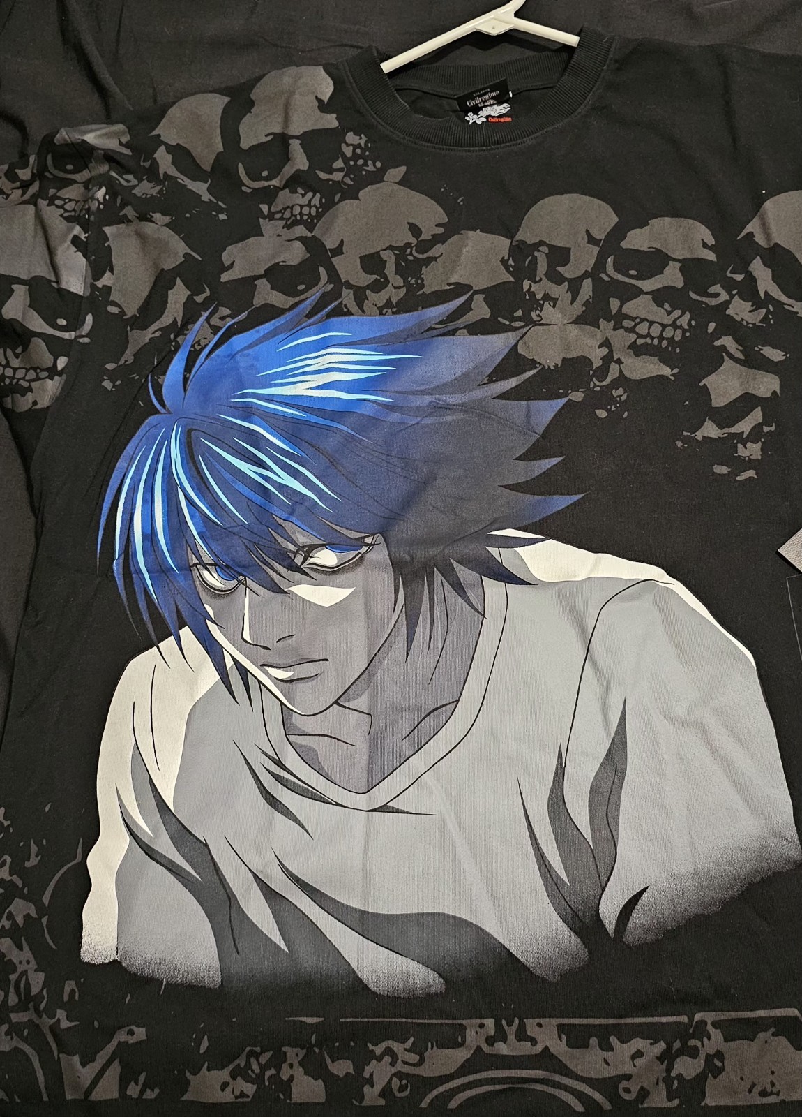 Civil Regime DeathNote Blue Silence American Classic Oversized Tee in Black2XL gallery