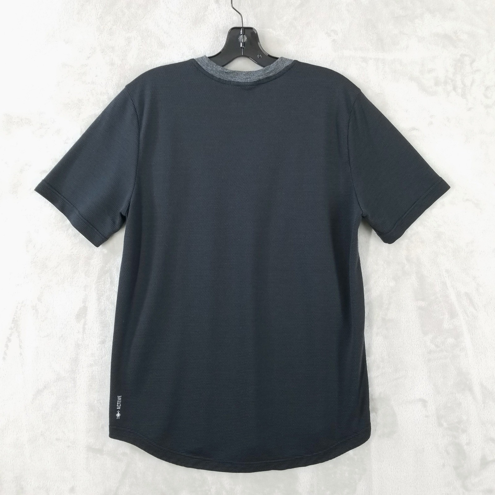 Smartwool Active Ultralite T Shirt Mens M Gray Black Merino Wool Performance gallery