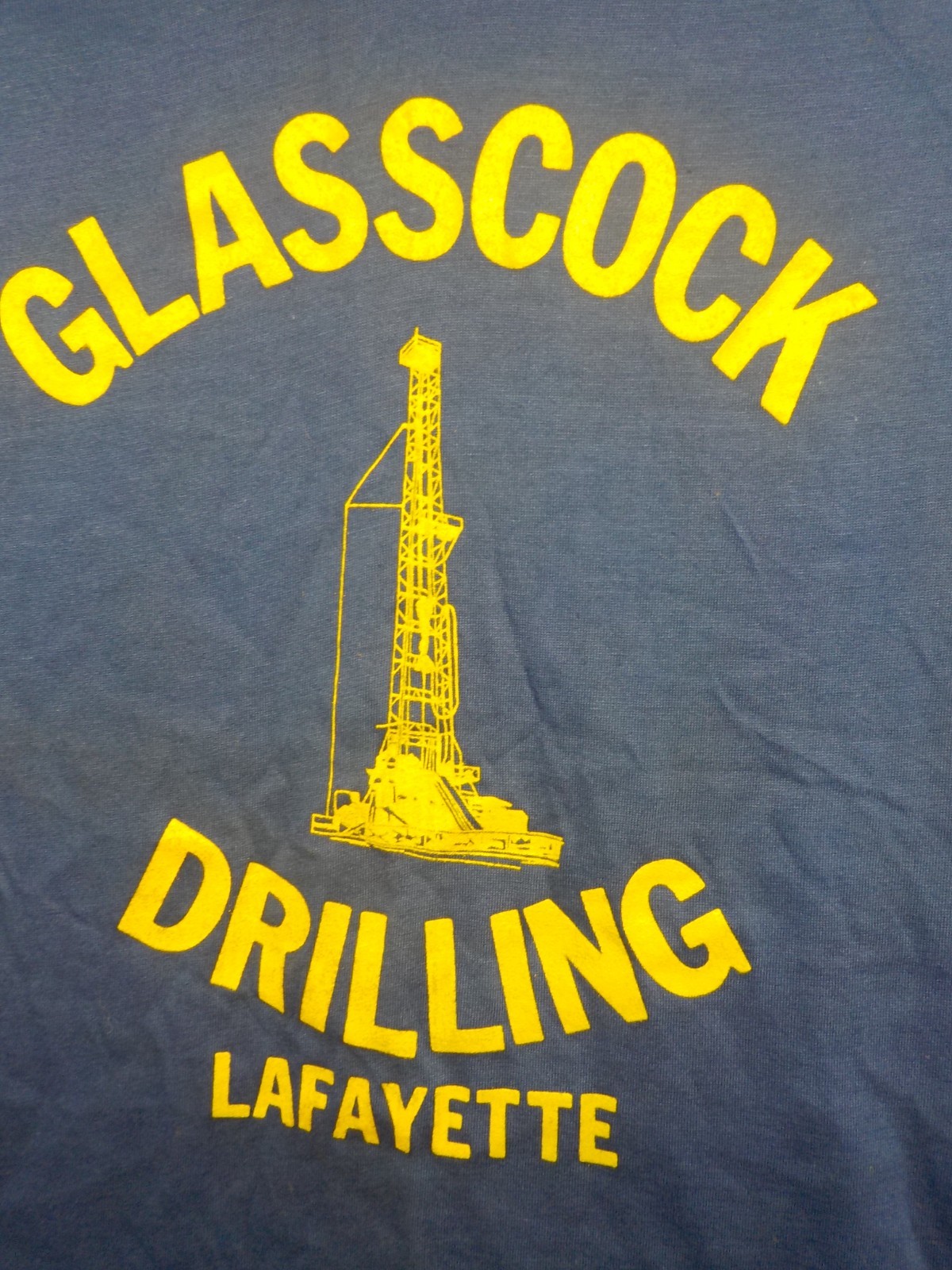 Glasscock Drilling Company – Lafayette Louisiana Vintage Men’s T-Shirt NEW