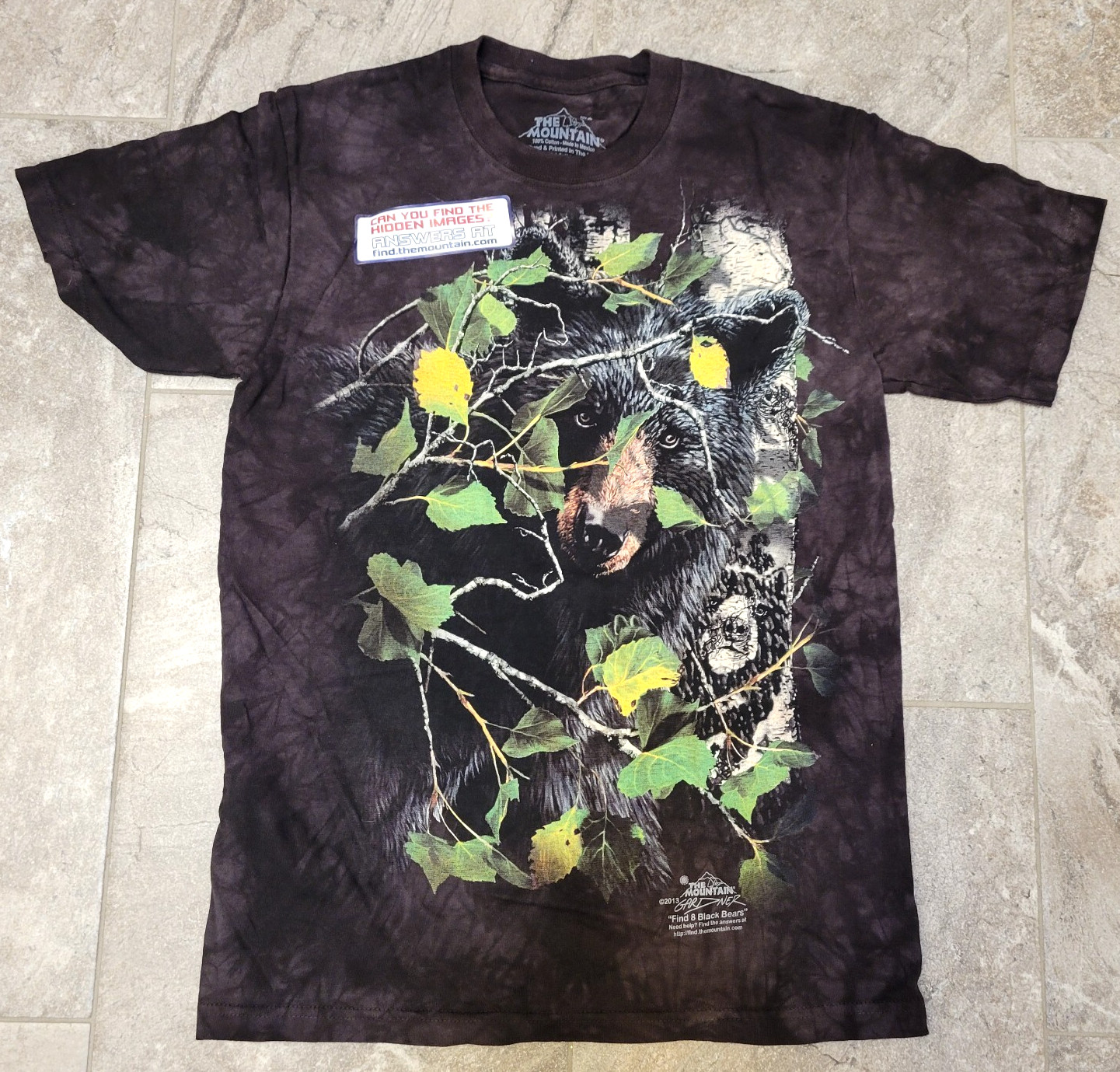 NEW Black Bear The Mountain Bears Rocky Grizzly Forest Cotton T-Shirt small gallery