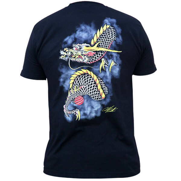 LAST CHANCE! Black Market Art Tee From The Ashes Custom Japanese Tattoo Dragon gallery