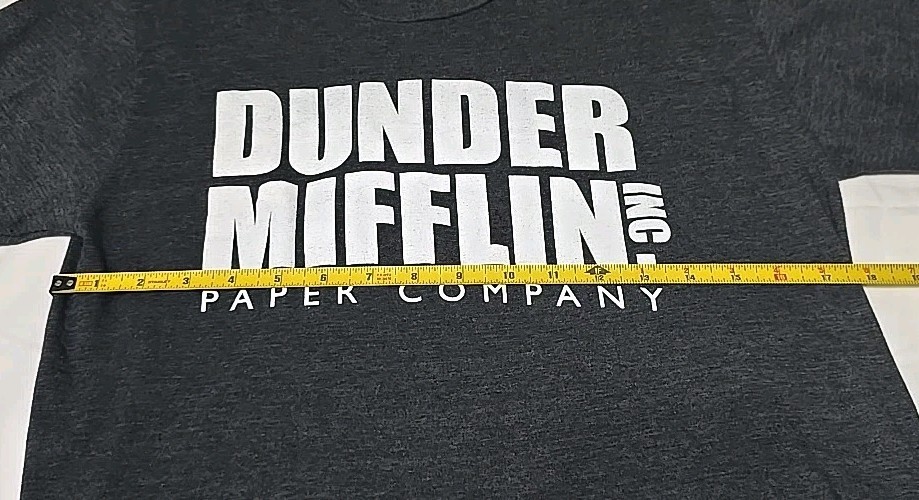 The Office Dunder Mifflin Inc Paper Company Men's Medium T-shirt Gray gallery