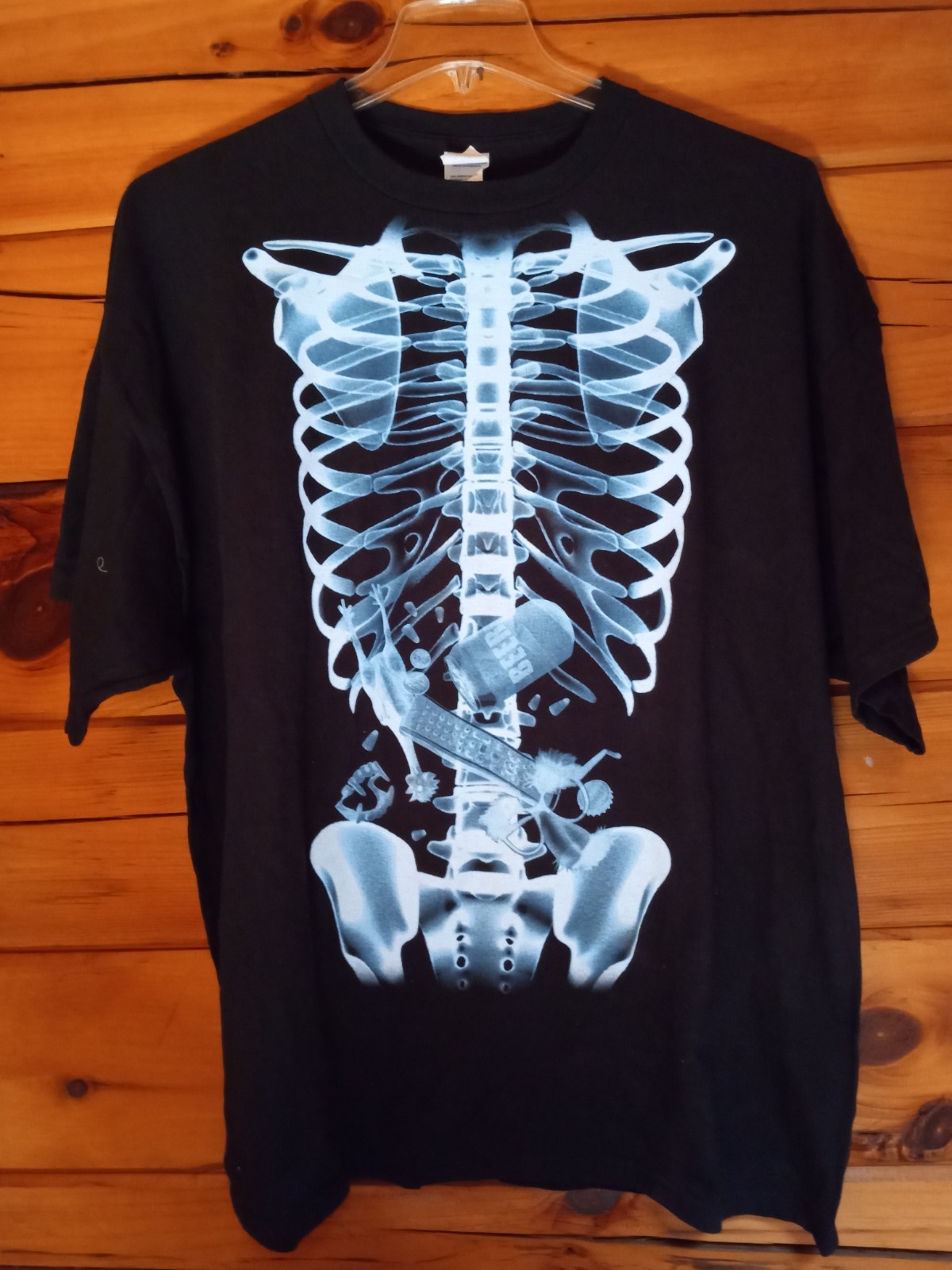 Delta Pro Weight X-RAY T-SHIRT Adult 2X, 100% Preshrunk Cotton, Black gallery