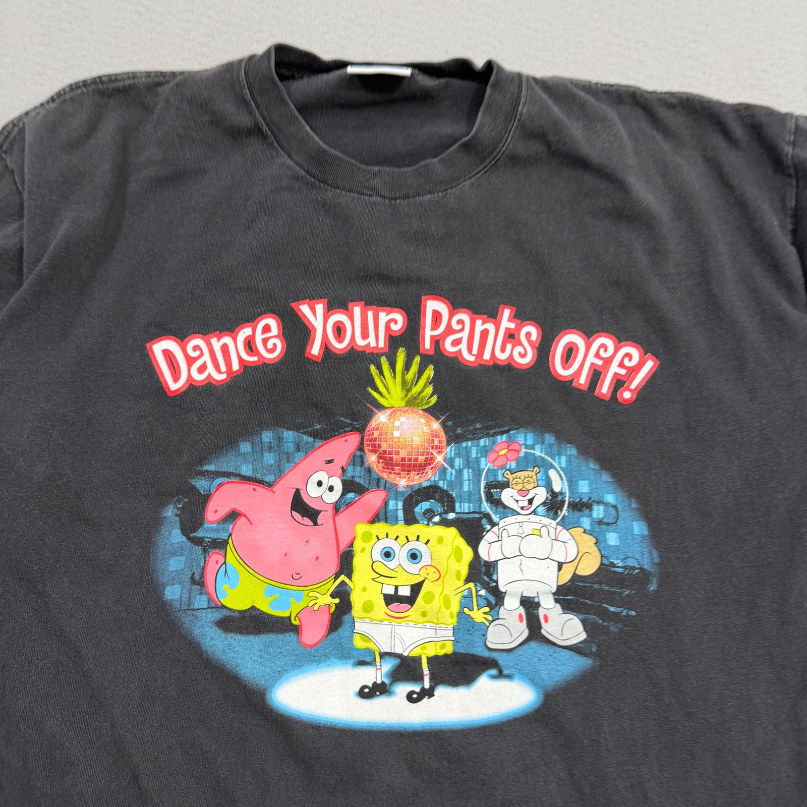 Vintage SpongeBob SquarePants Dance Your Pants Off Shirt XL All Sport Black y2k gallery