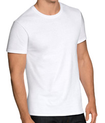 For Men 100% Cotton Thick Basic Tee Casual T-Shirt Crew V-Neck White Black S-4XL