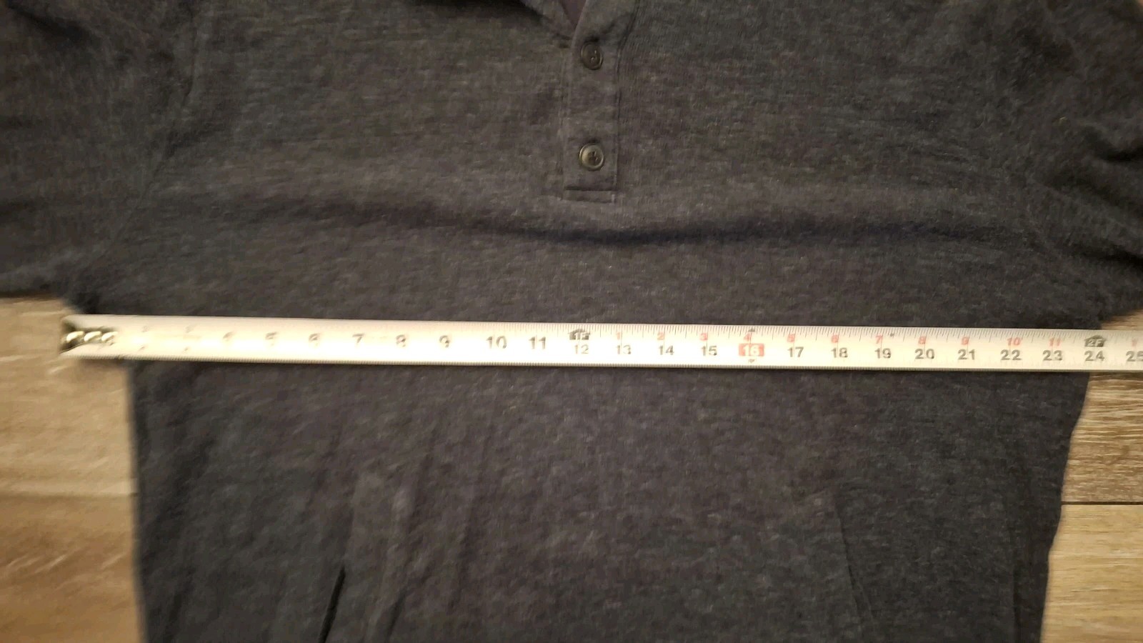 Grayers Athletics Mens XXL Henley Shirt Gray Cotton Nylon Blend Long Sleeve 2XL gallery
