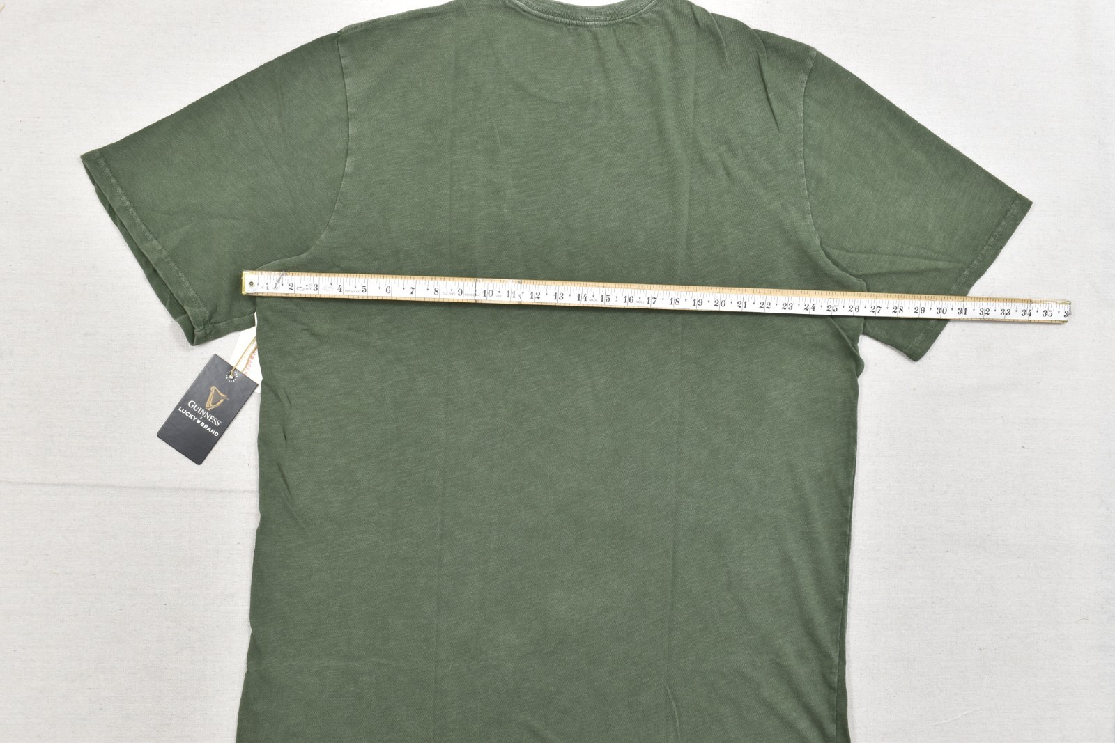 Lucky Brand Men's Guinness Harp Tee Short Sleeve Green Crew Neck Size 2XLT NEW gallery