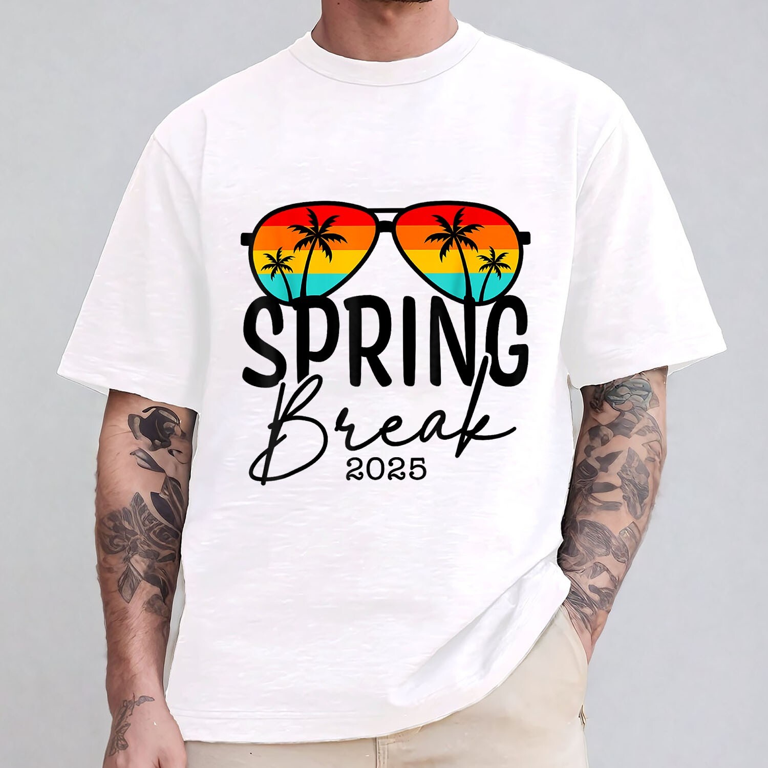 Aesthetic 2025 Spring Break Friends Family Tee Men Women T-Shirt gallery