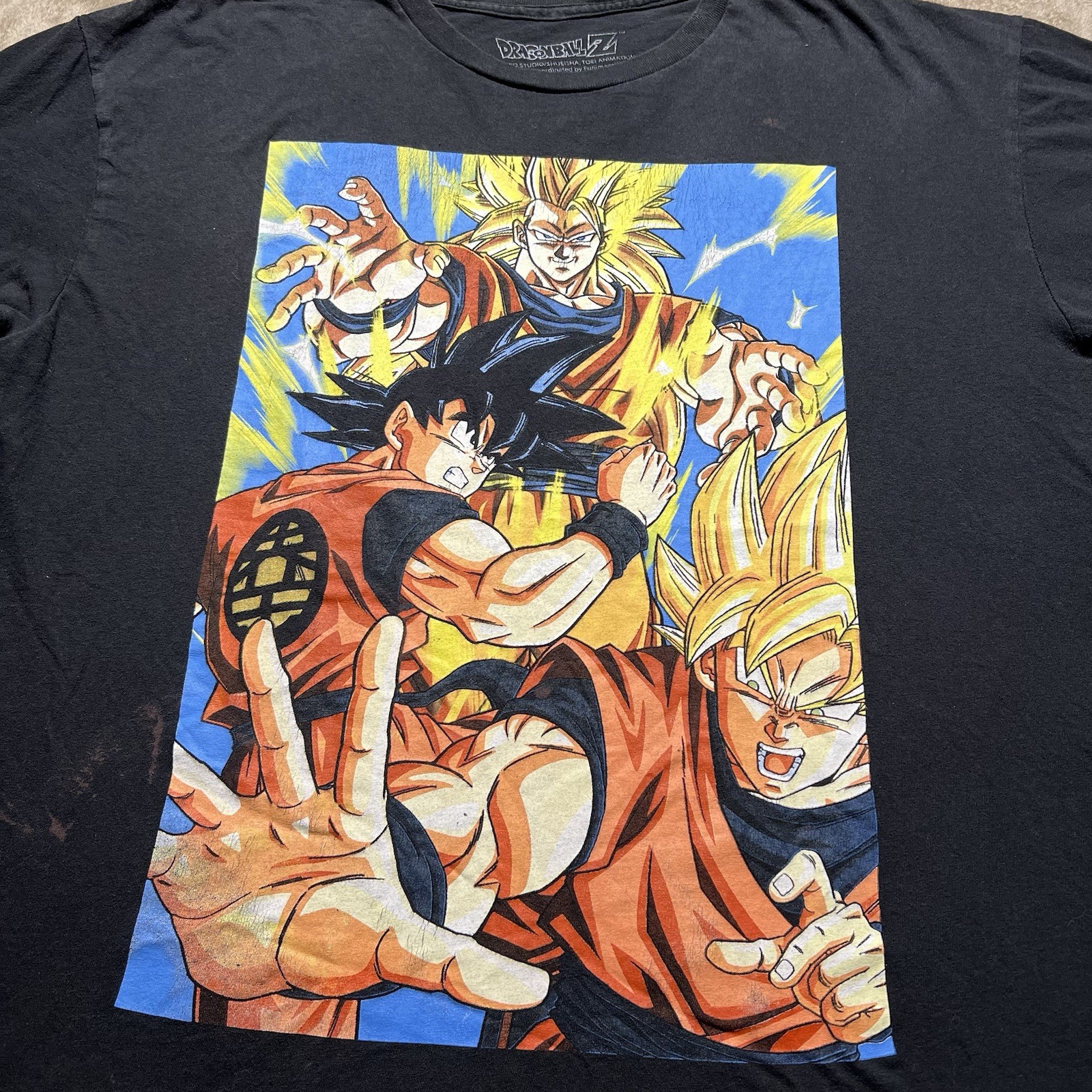 Dragon Ball Z Goku Super Saiyan 3 T Shirt Mens XL Black DBZ SS3 Anime Graphic gallery