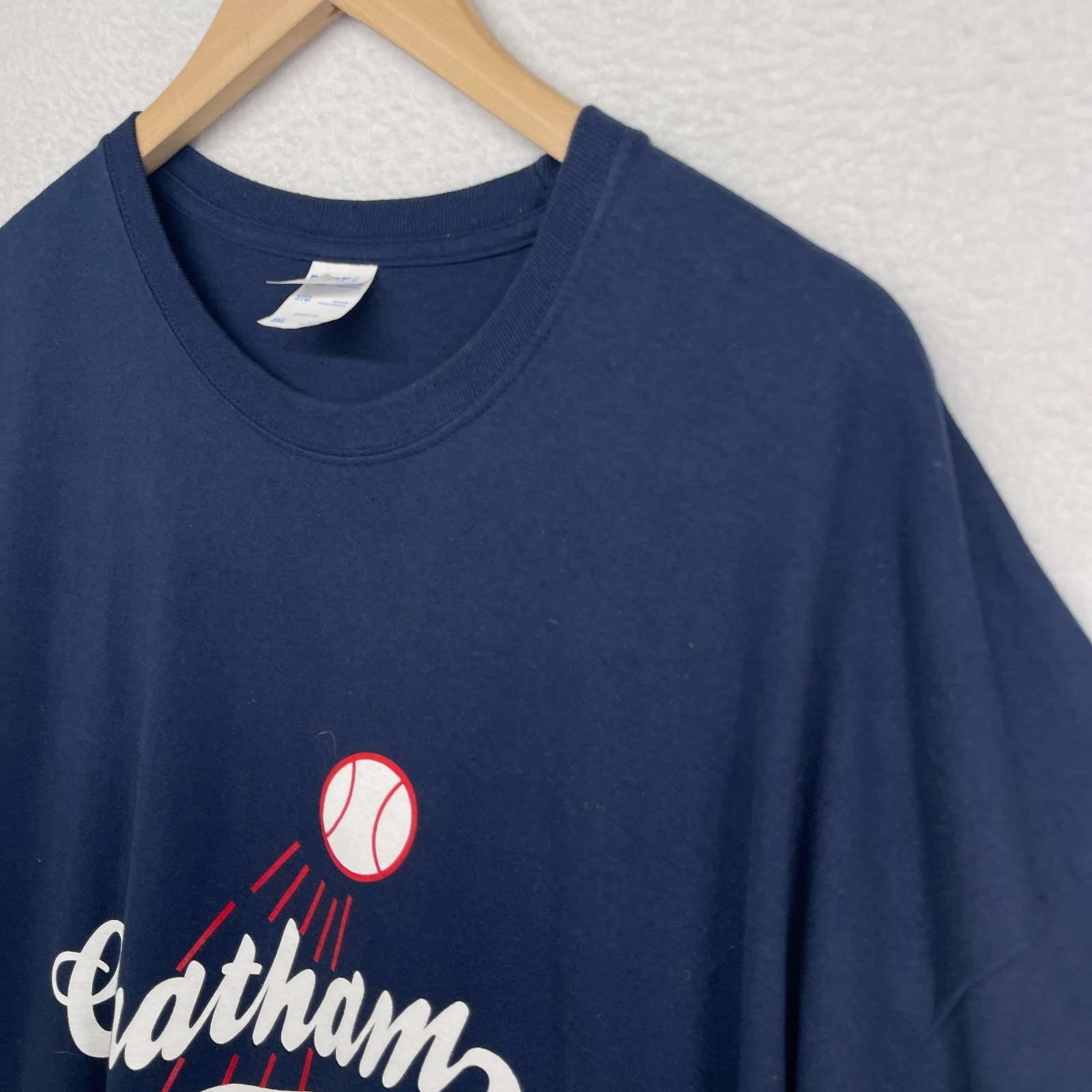 CHATHAM ANGLERS Shirt Adult 3XL Cape Cod Baseball League Team MA Cotton Blue gallery