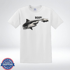 Boop Shark Funny Ocean Animal Meme Graphic T-Shirt