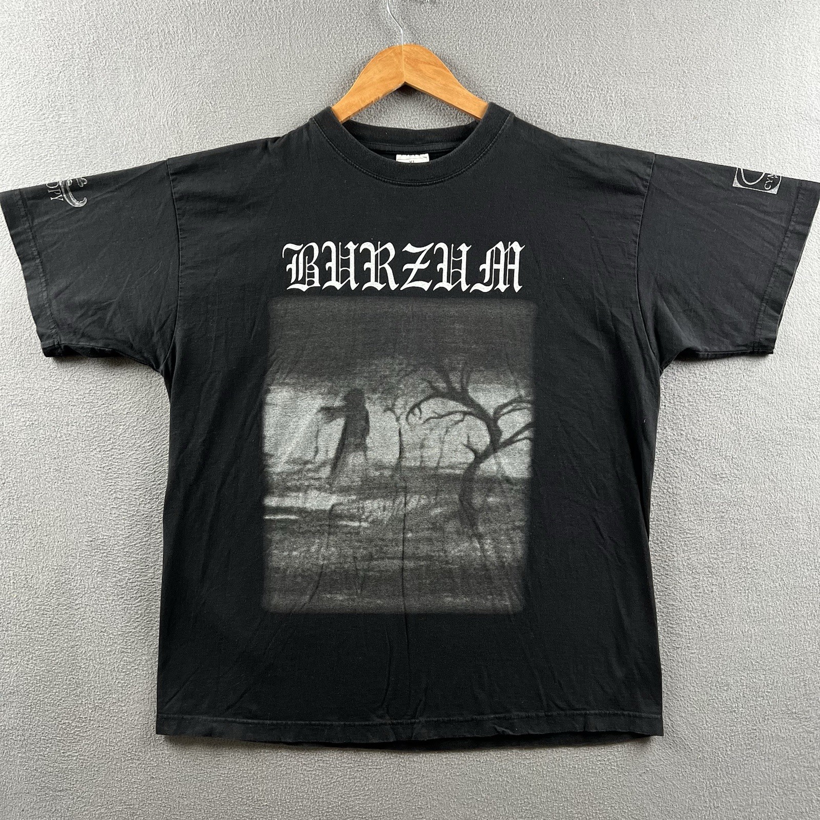 Vintage 1Burzum Shirt Mens XL Black When Night Falls Misanthropy Records RARE OG gallery