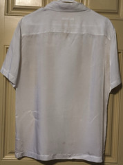Helmut Lang Men’s Shirt Minimalist Country Club Cupro Vegan Silk Breathable Med.