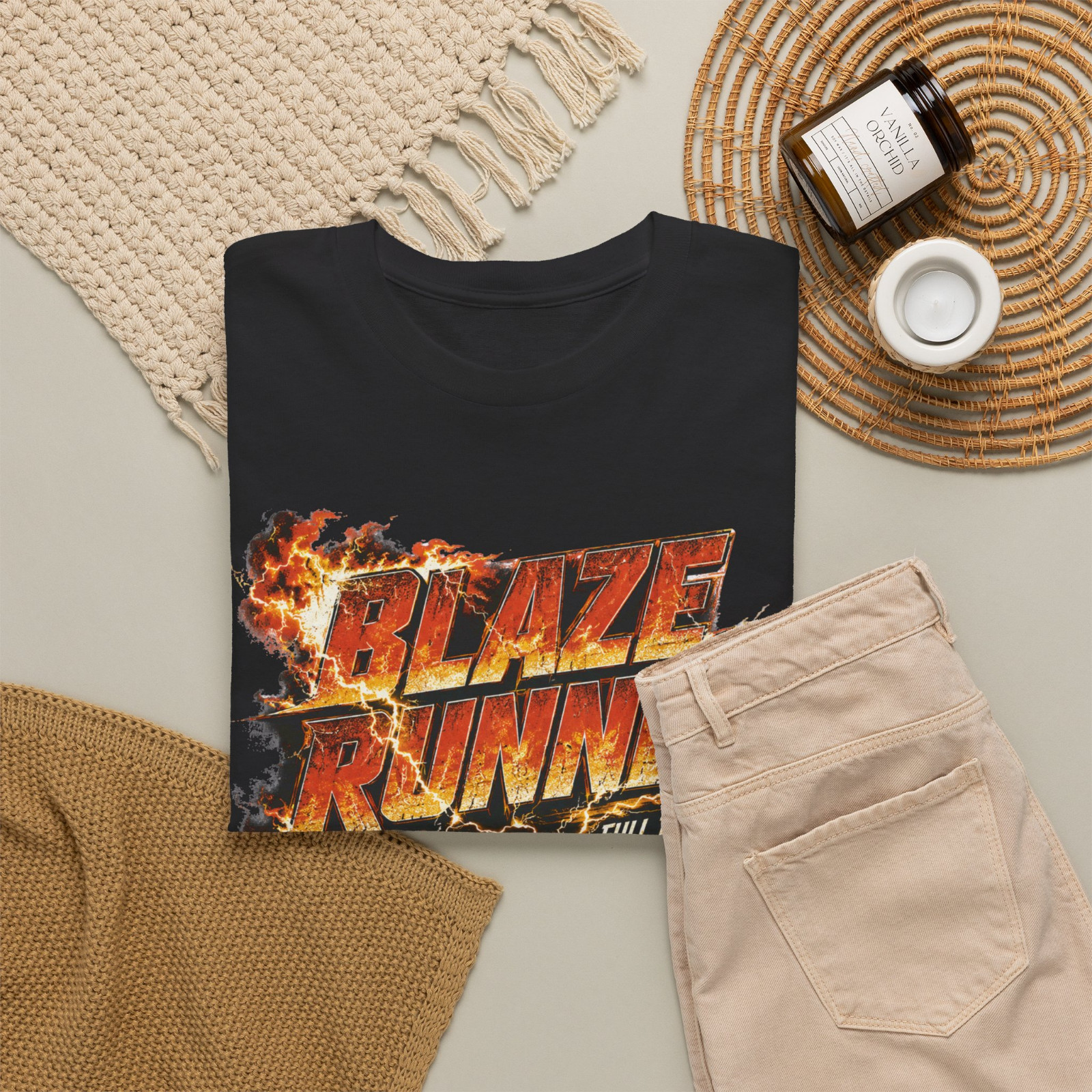 Blaze Runner Full Throttle Classic Muscle Car Graphic T-Shirt gallery