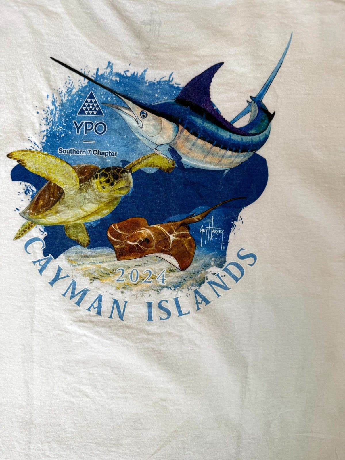 Guy Harvey T-Shirt Mens Large White Cayman Islands 2024 Graphic Fishing Outdoor gallery