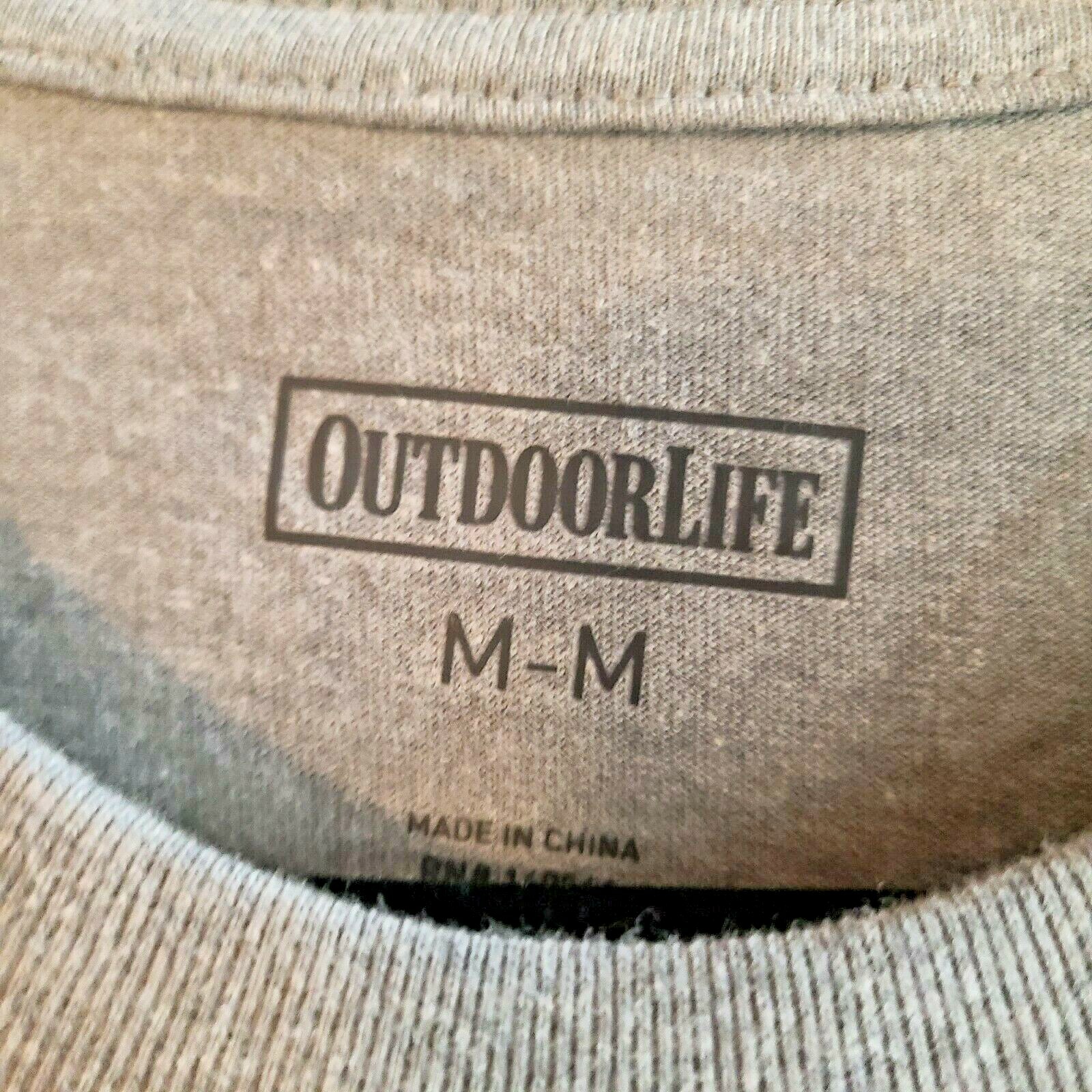 Outdoor Life Buck T-Shirt Gray Men's M Graphic Short sleeve crewneck New No Tag gallery
