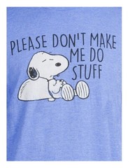 PEANUTS SNOOPY Men’s Size S (34-36) Graphic T-Shirt Short Sleeve • Blue