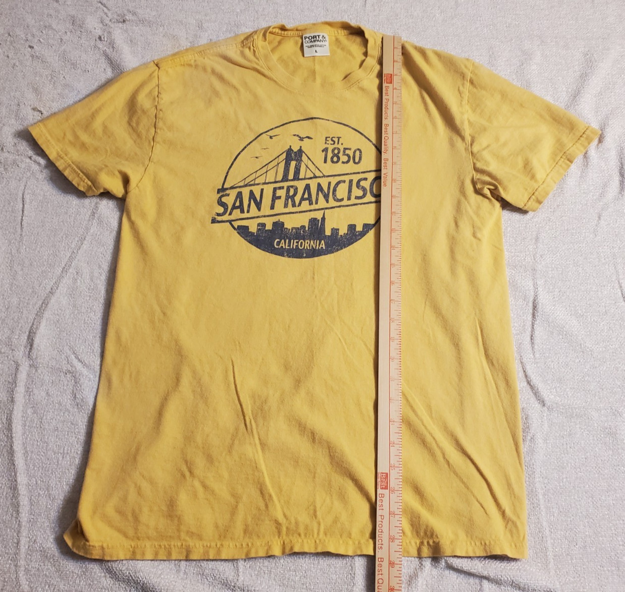 Port and company San Francisco California Men's Large Short Sleeve T-Shirt. 1850 gallery