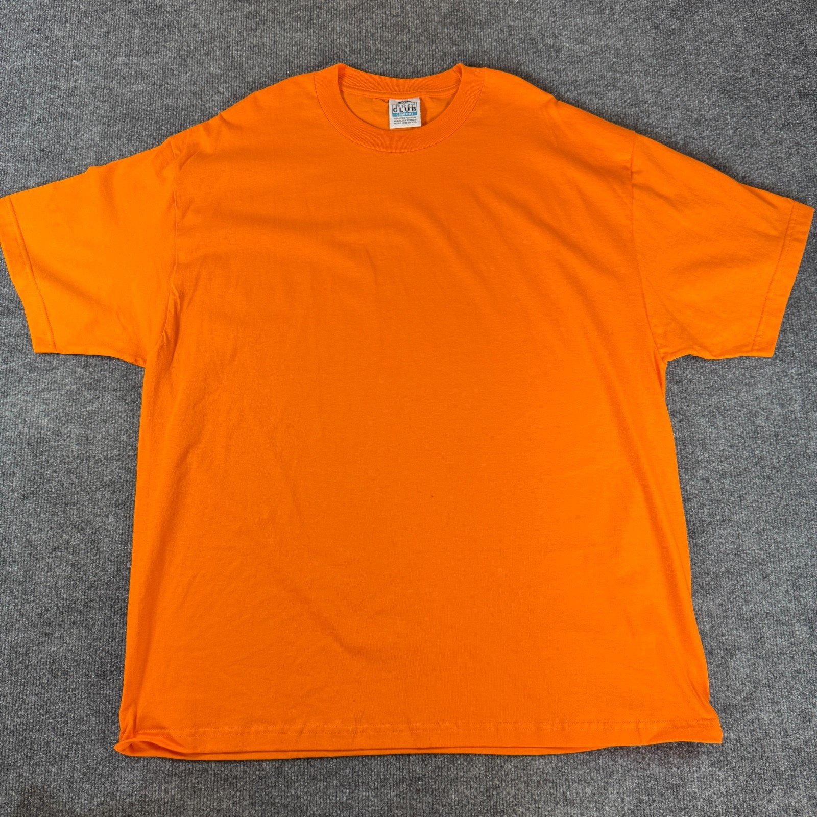 2 NEW PROCLUB HEAVY WEIGHT T-SHIRT ORANGE/BROWN PRO CLUB BLANK 2XL 2PC gallery