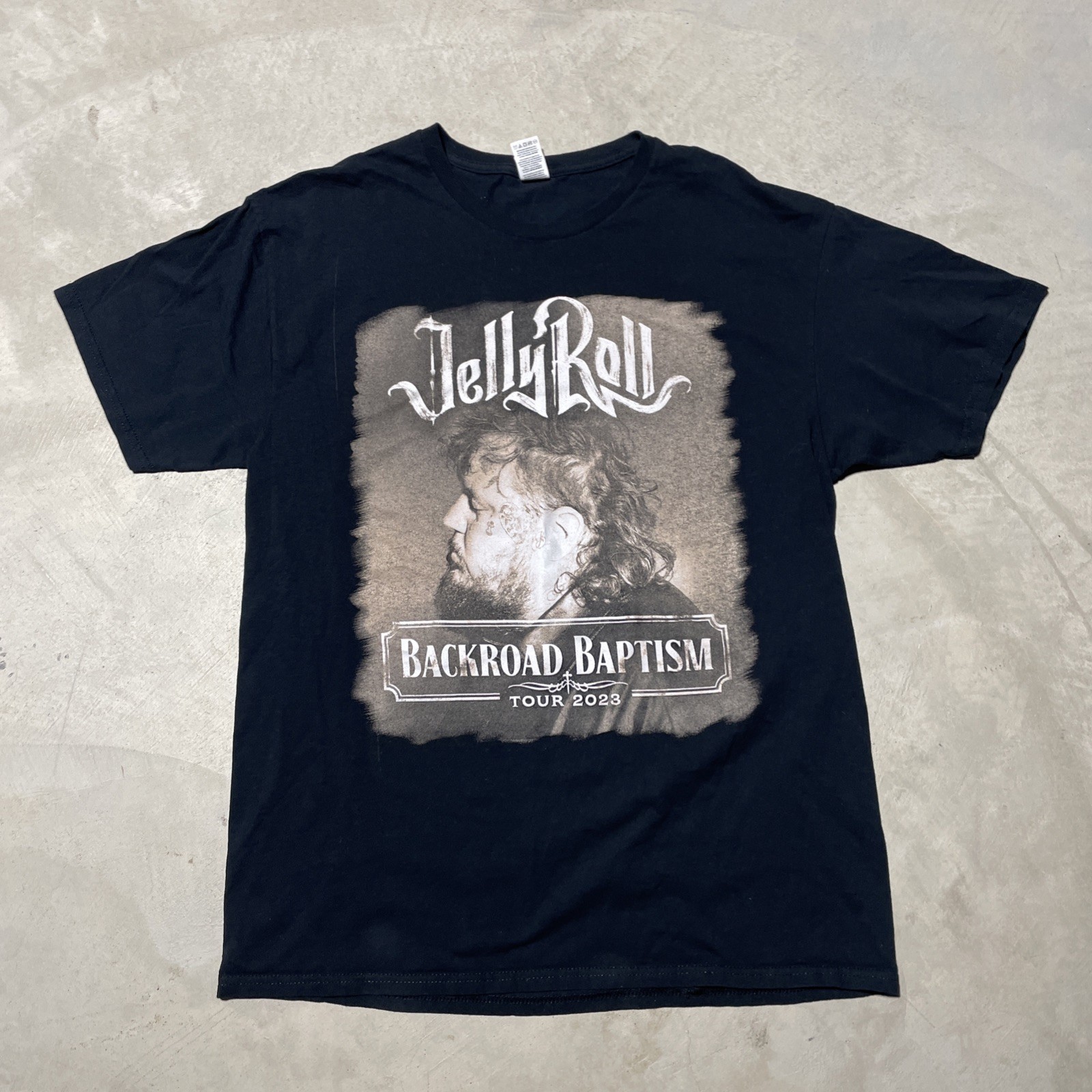 Jelly Roll Backroad Baptism Tour Concert 2023 Shirt SZ L Country Soul Music Art gallery