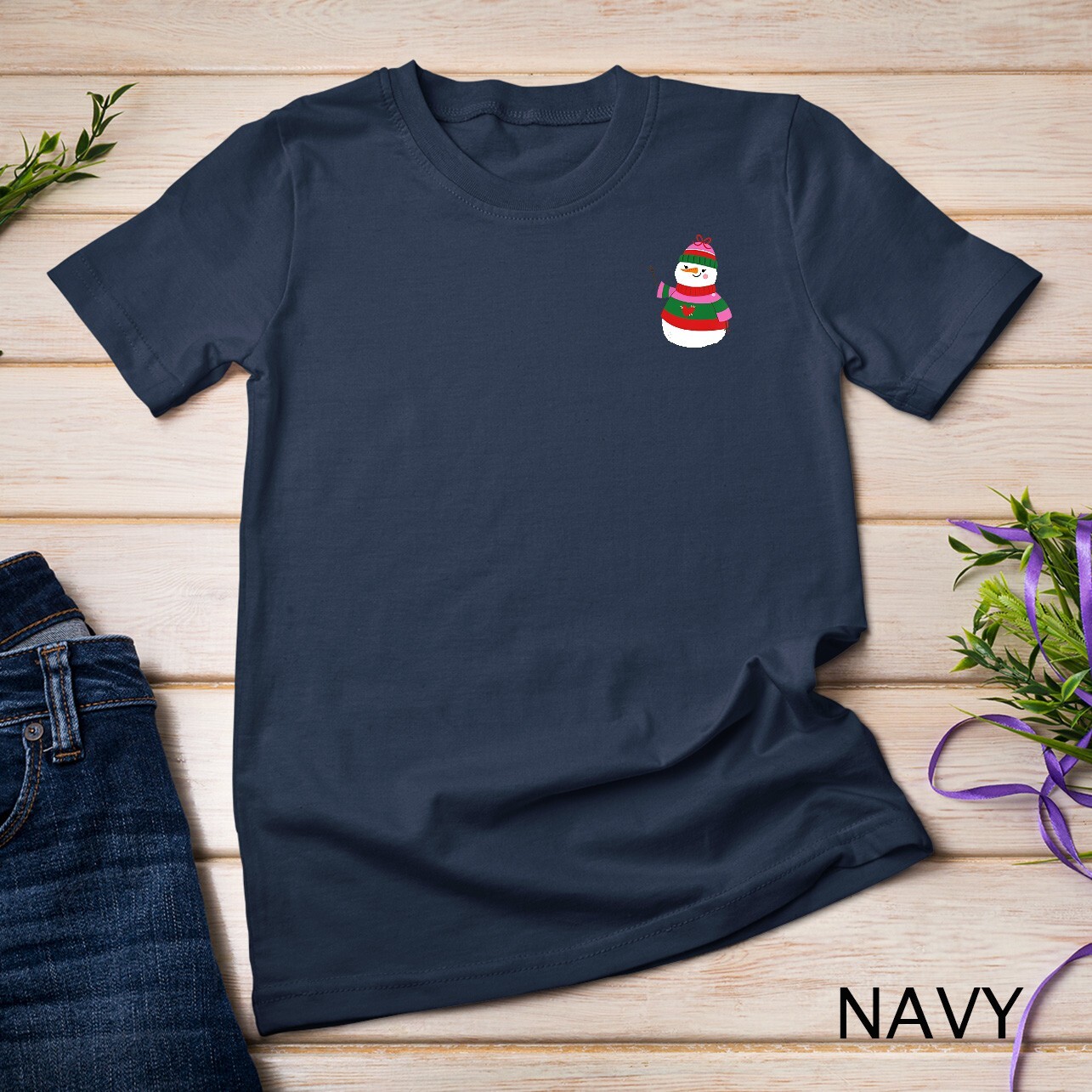 Merry Christmas Snowman 4 T-shirt Unisex T-shirt