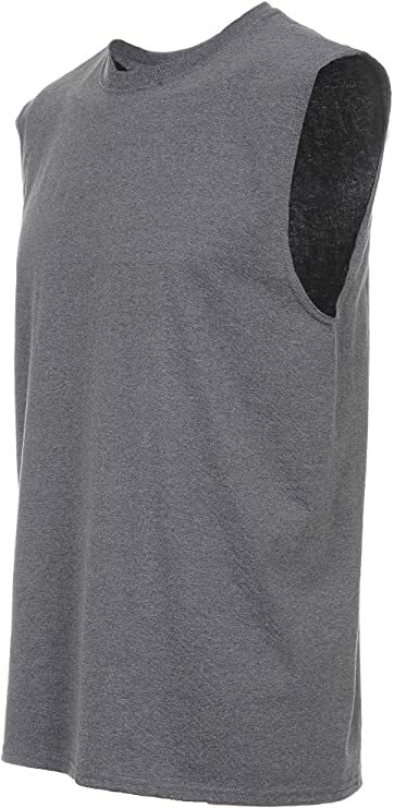 Fruit of the Loom Men Sleeveless Muscle T-Shirt S-4XL, 3 Colors - Fast Free S&H gallery