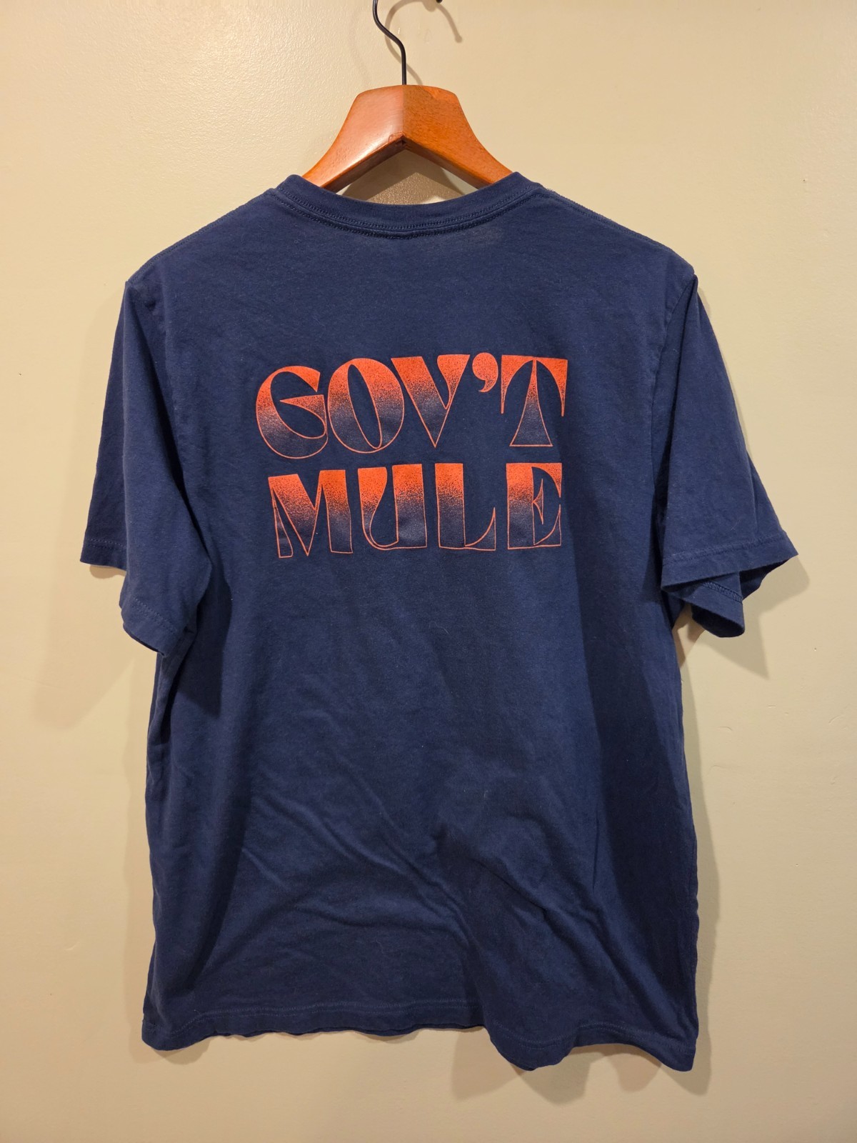 Gov't Mule Band Shirt Sz XL Festival Jam Tee 2-Sided Hippie Blue Tee Hippy Fest gallery