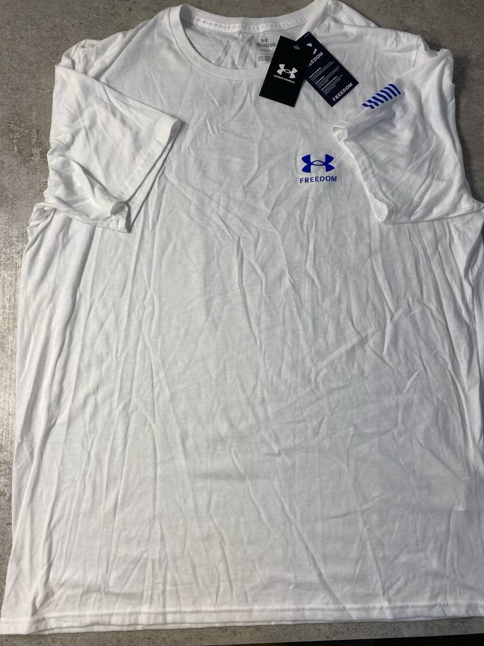Under Armour Men’s 2XL White Freedom Graphic T-Shirt NWT Short Sleeve gallery