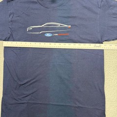 Gildan Heavy Cotton Ford Performance Mens Large Mustang Silhouette Blue T-Shirt