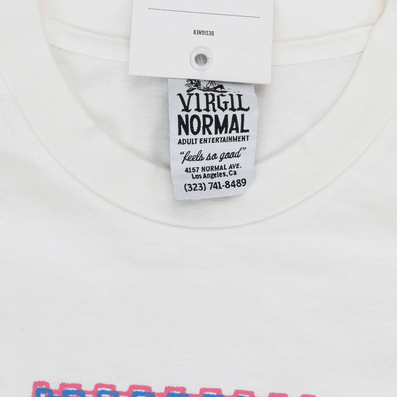 NWT VIRGIL NORMAL SILK WAREHOUSE OFF WHITE T-SHIRT SIZE S $50 gallery