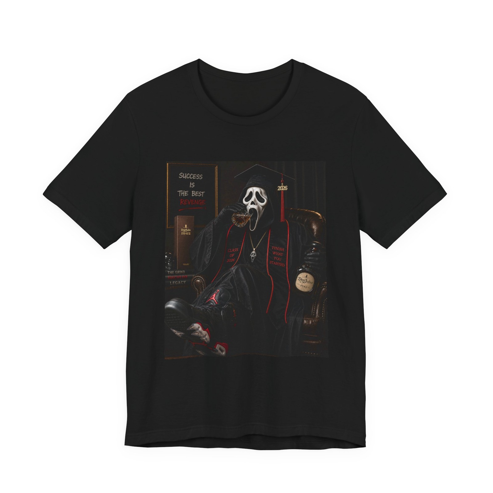Scream Mask Gentleman Painting Tee | Horror Movie Lounge Art Shirt gallery