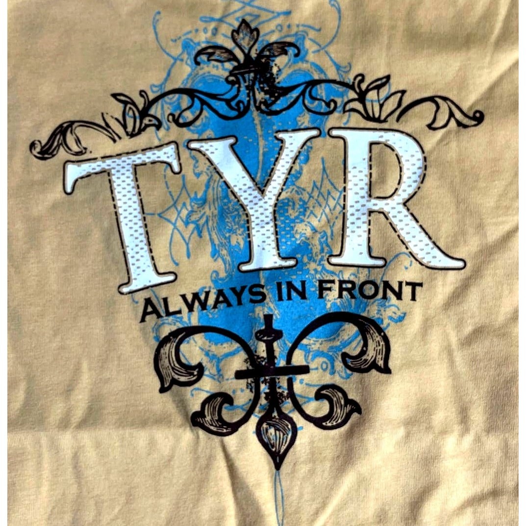 TYR Men's ALWAYS IN FRONT Tshirt Tee Short Sleeve - Gold - Size XXL - $40 gallery