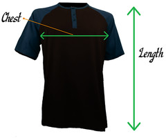 Styllion Big and Tall – Men’s Raglan Henley Baseball Shirts – Heavy Weight RHSS