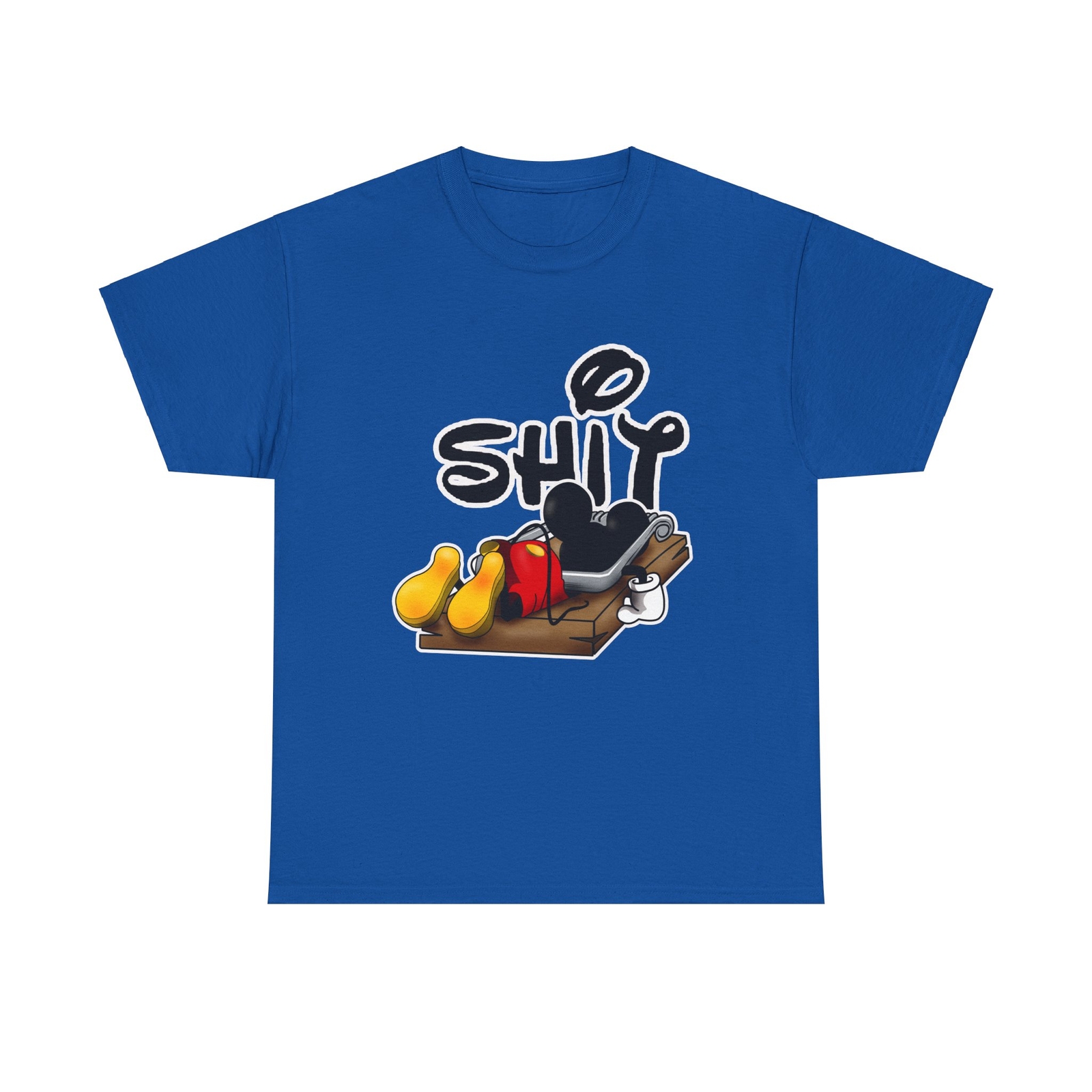Mickey Mouse Trap Tee, Funny Cartoon Graphic T-Shirt, Unisex Cotton Shirt, gallery