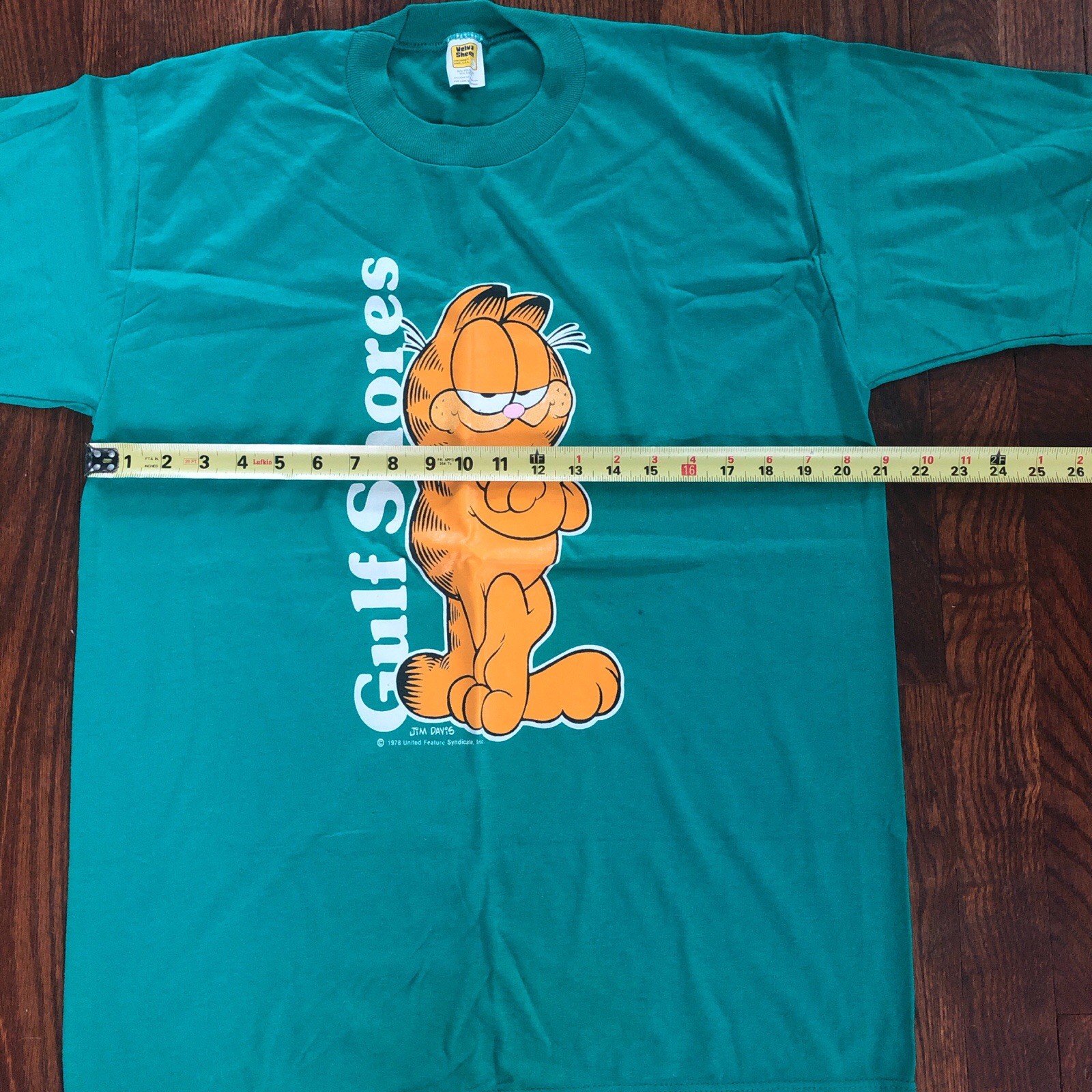 Vintage 1978 Garfield x Gulf Shore Velva Sheen X Large Vacation Souvenir gallery