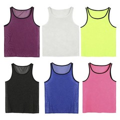 Men Quick Dry Summer Tee Shirt Mesh Slim Fit Training Top Athletic Muscle Vest