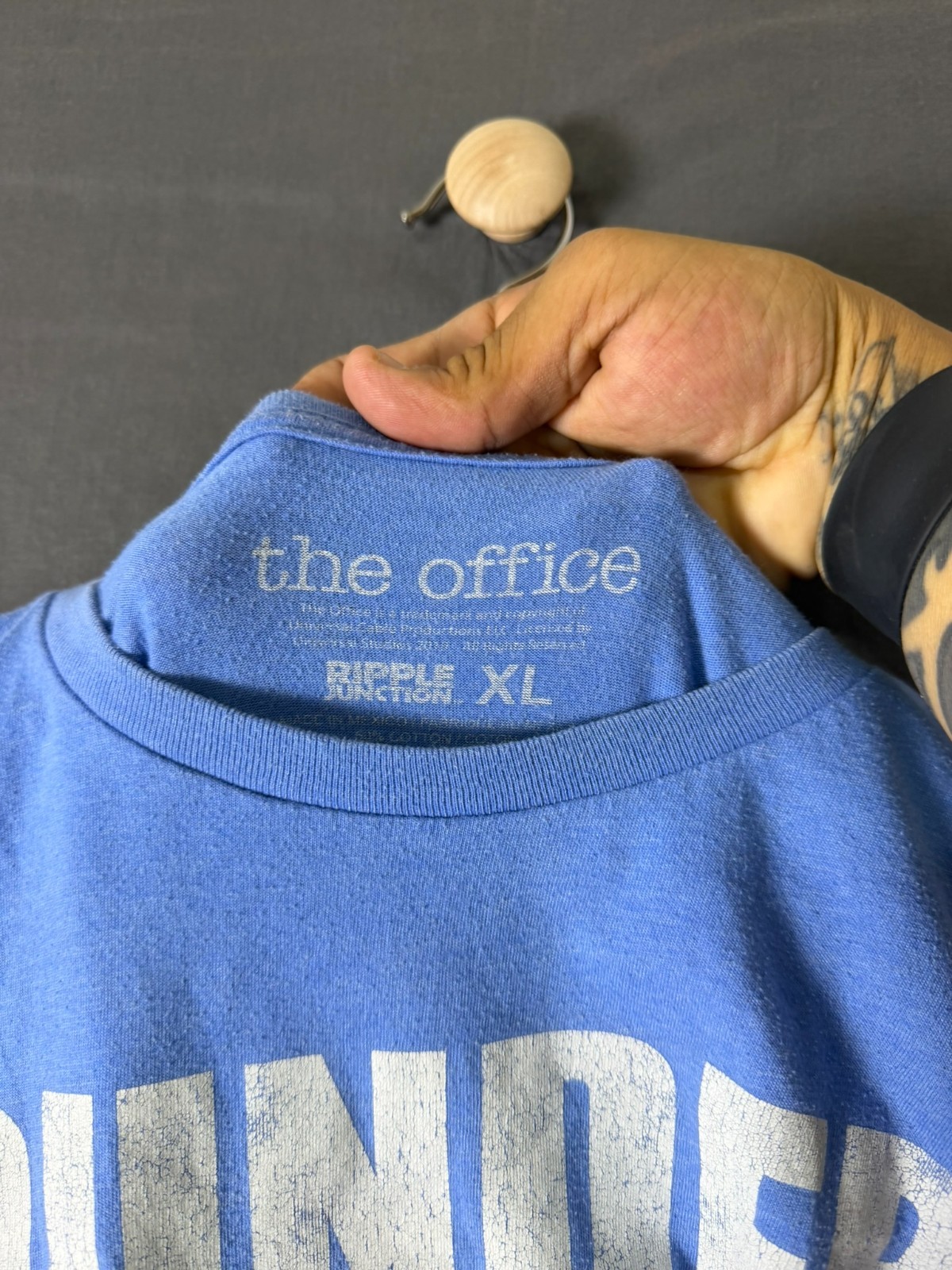 Ripple Junction The Office Dunder Mifflin Blue Graphic T‑Shirt Size XL gallery