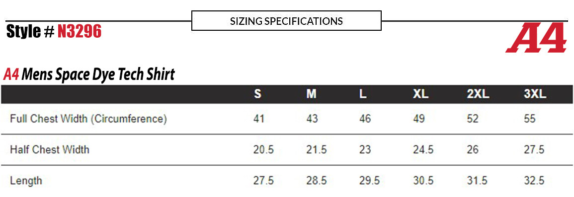 A4 Mens Polyester Moisture Wicking Short Sleeves Space Dye Tech Tee N3296 gallery
