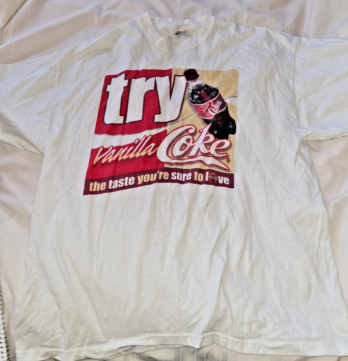 Vintage Vanilla Coke Shirt Snack Tee Sign Advertisement Soda Pop Y2K Coca-Cola gallery