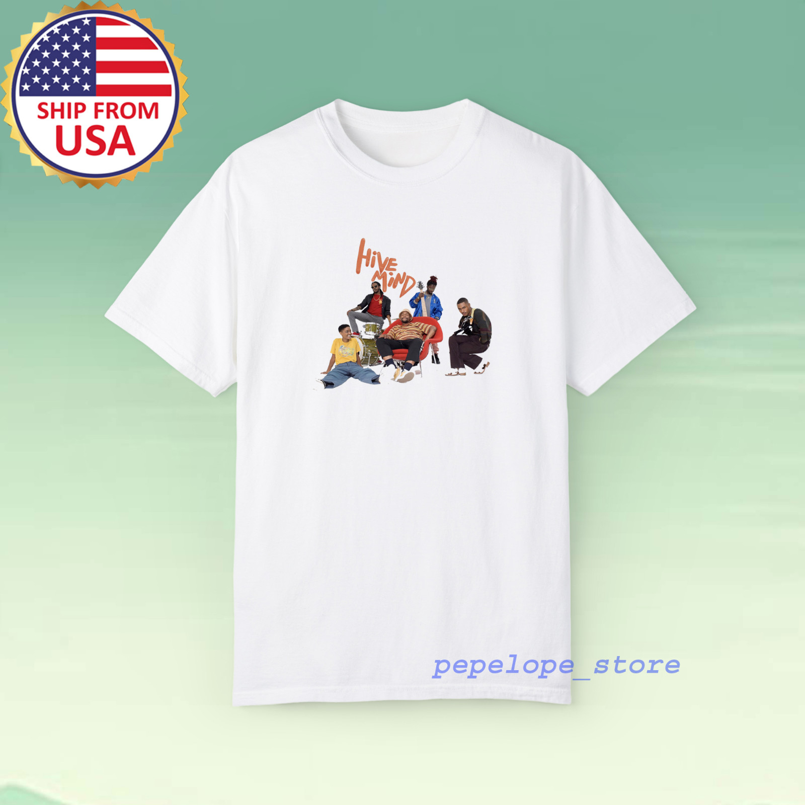 Hive Mind White Men’s White Size S-5XL