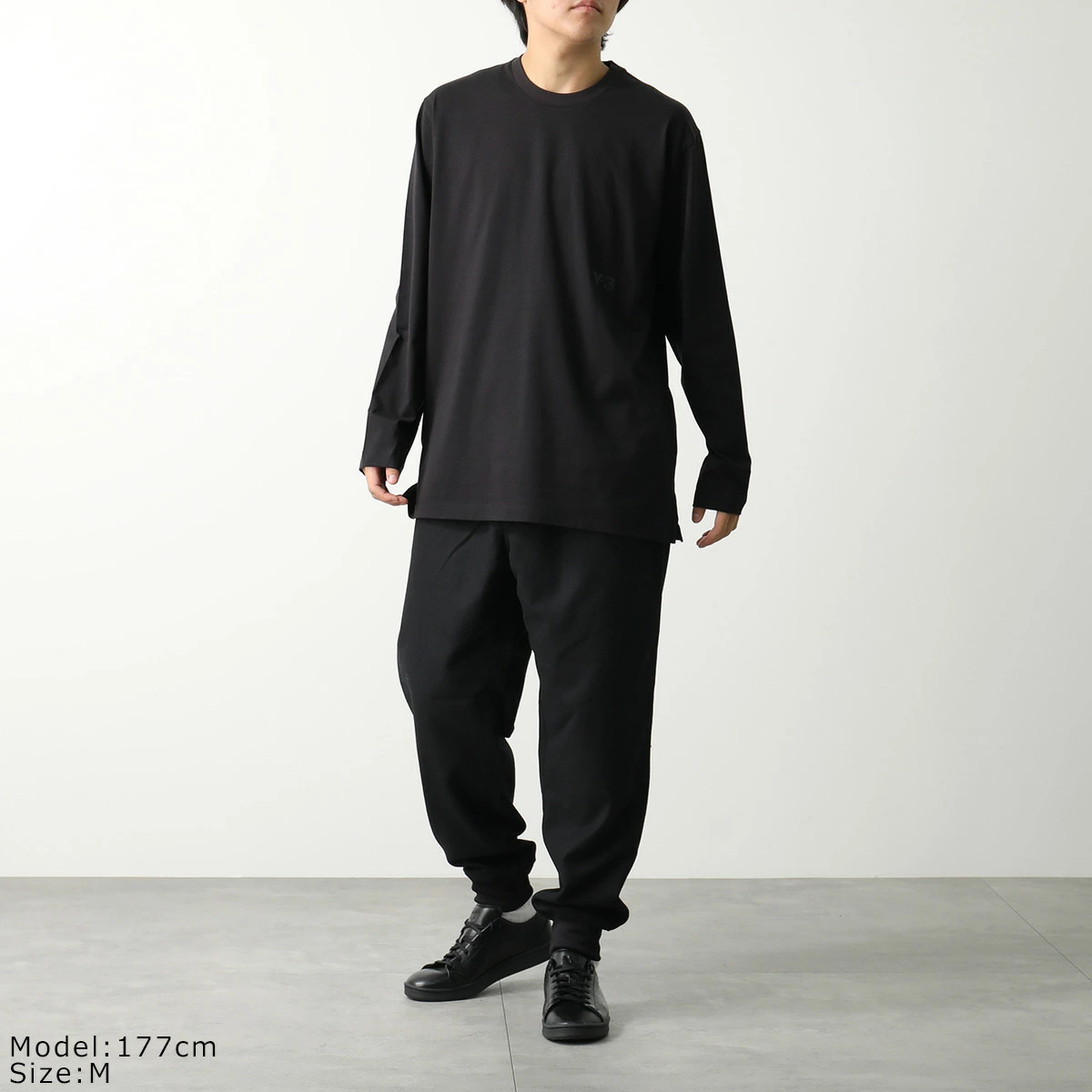 Yohji Yamamoto Y-3 U LS TEE Long Sleeve Tee Men’s BLACK S or M or L or XL