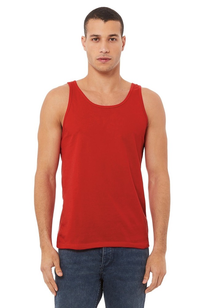 3 Pieces – BELLA + CANVAS 3480 Jersey Tank – Red