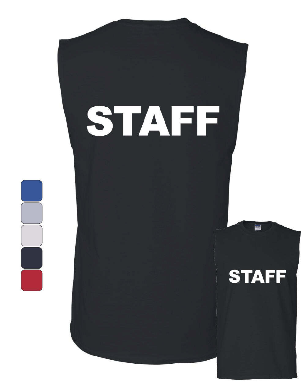Staff Muscle Shirt Event Staff Uniform Employee Party Security Sleeveless