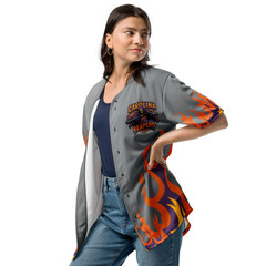 Baseball Jersey | Carolina Reapers | Sports Team Jersey | Gray Variant