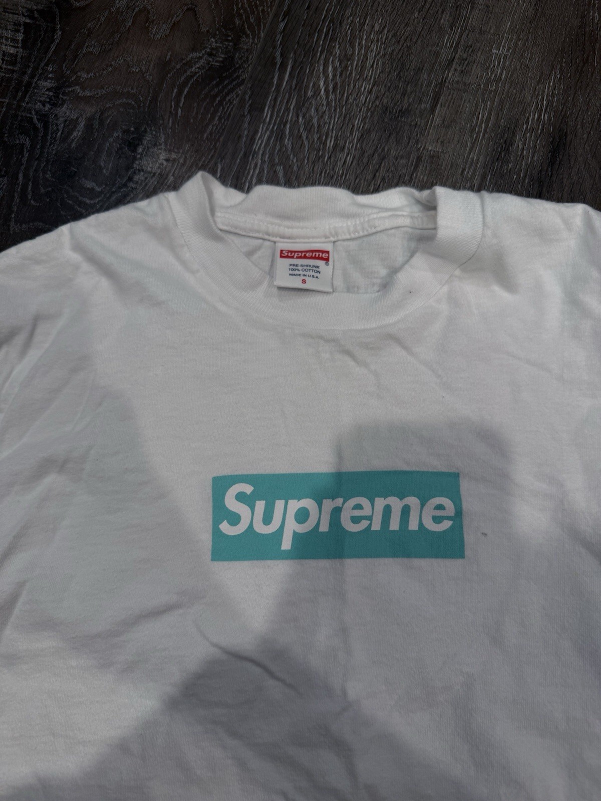 Supreme x Tiffany & Co. White Box Logo T-Shirt