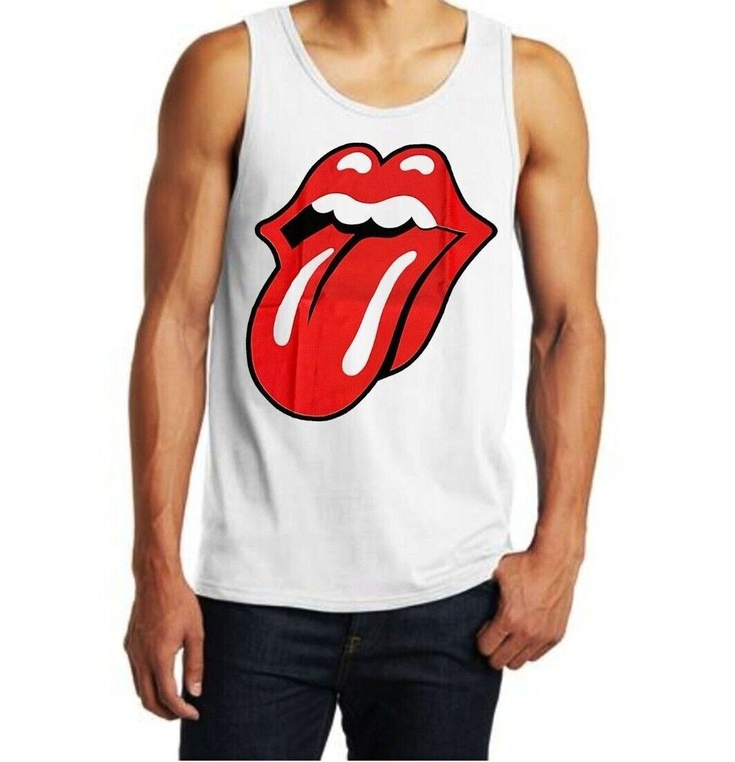 ROLLING STONES CLASSIC TONGUE PUNK ROCK Band Tank Top (Various Colors) gallery