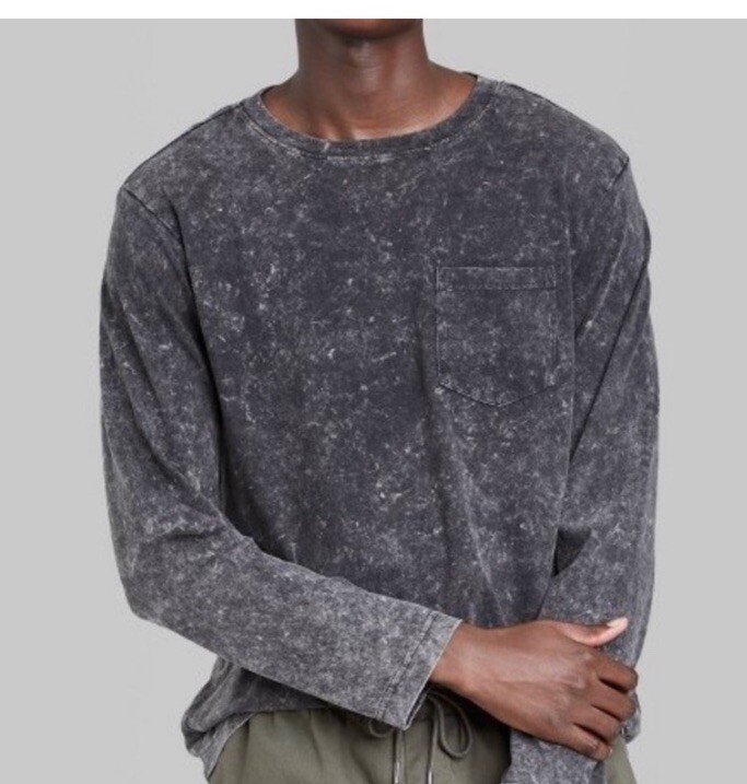 NEW Original Use Target Mens Long Sleeve T-Shirt Galaxy Black Wash Target XXL