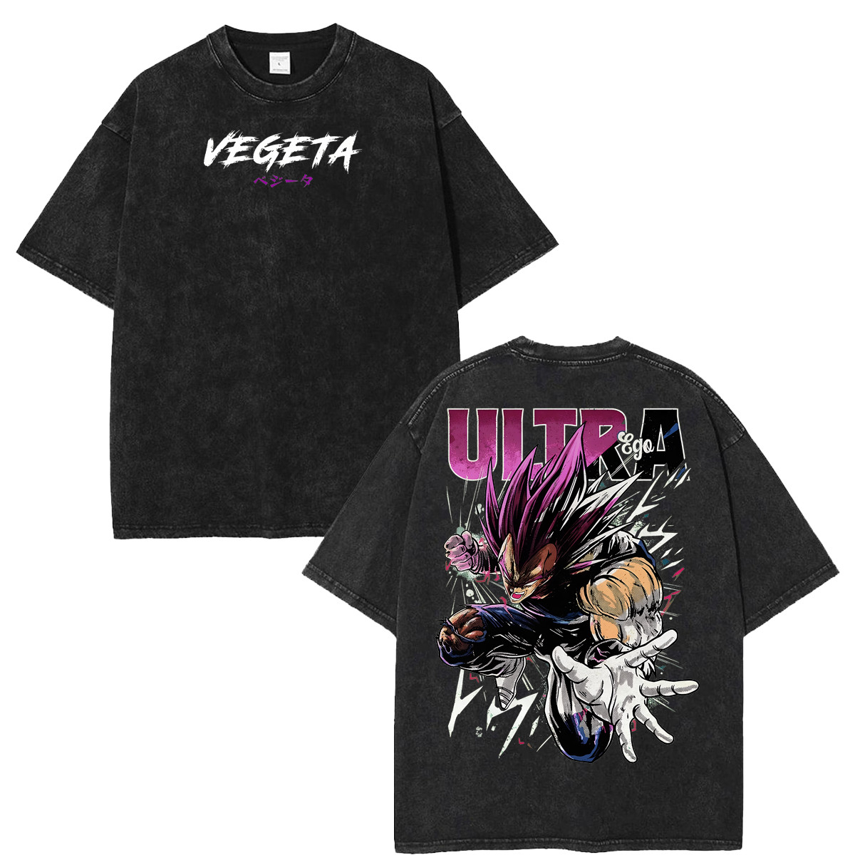 Drag0n Ball Vegeta Ultra Ego Anime Graphic Tee Fans And Lovers Streetwear Tshirt gallery